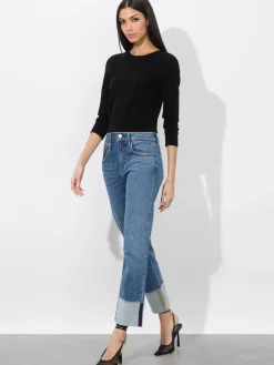 Alice and Olivia ABILENE CUFFED JEAN