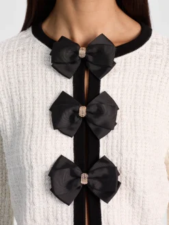 Alice and Olivia AKIRA BOW CARDIGAN