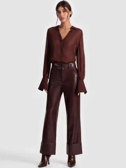 Alice and Olivia ALEXANDER VEGAN ANKLE PANT