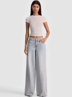 Alice and Olivia AMAZING EMBELLISHED JEAN