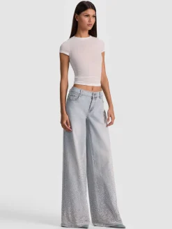 Alice and Olivia AMAZING EMBELLISHED JEAN