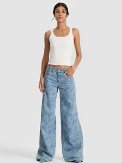 Alice and Olivia AMAZING PAISLEY JEAN