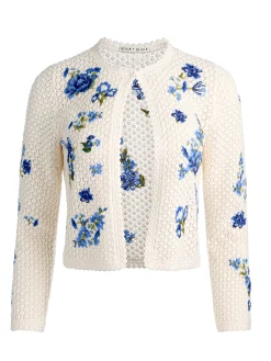 Alice and Olivia ANDERSON CROCHET CARDIGAN