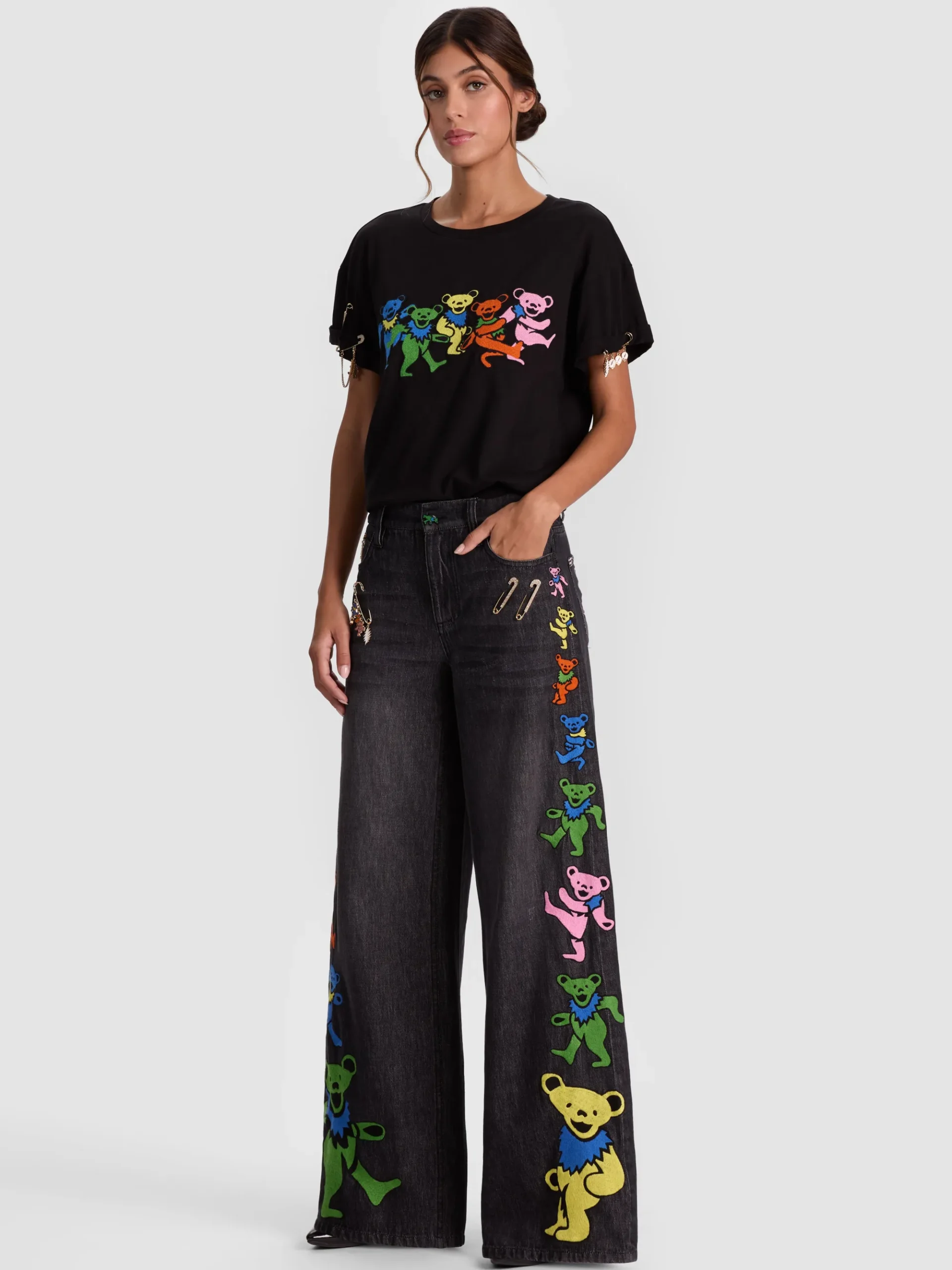 Alice and Olivia A+O X GRATEFUL DEAD AMAZING JEAN