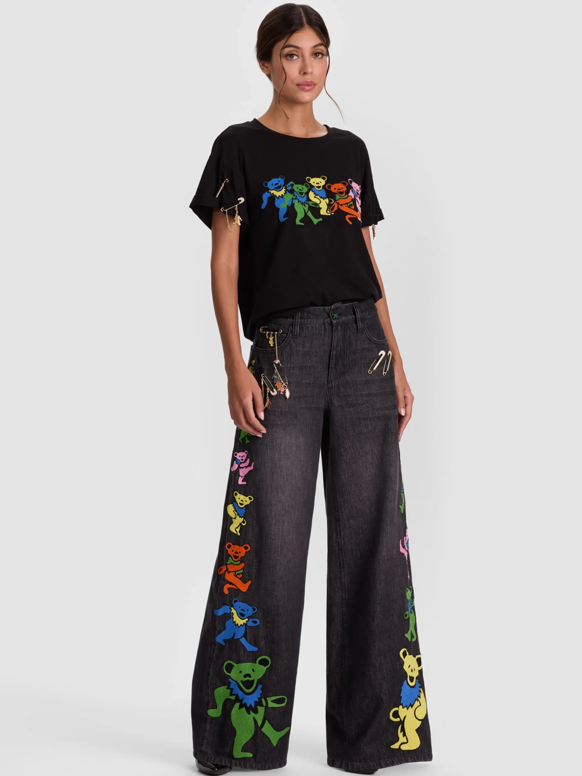 Alice and Olivia A+O X GRATEFUL DEAD AMAZING JEAN