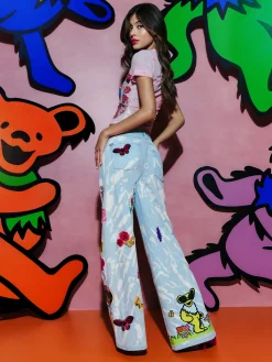 Alice and Olivia A+O X GRATEFUL DEAD AMAZING JEAN