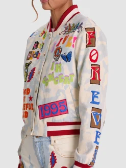 Alice and Olivia A+O X GRATEFUL DEAD KERI DENIM JACKET