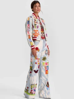 Alice and Olivia A+O X GRATEFUL DEAD KERI DENIM JACKET