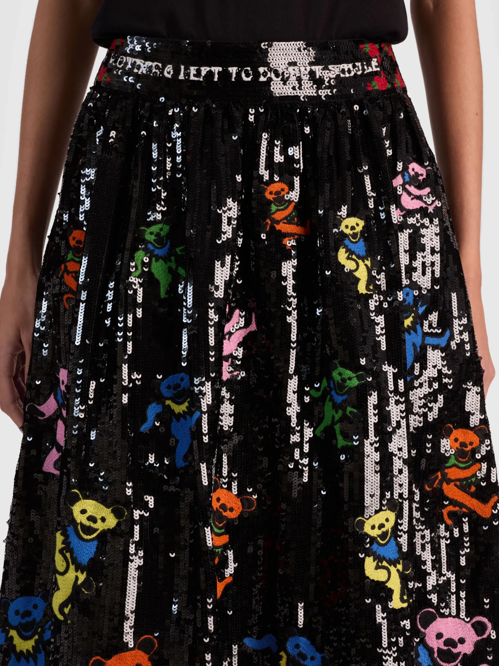 Alice and Olivia A+O X GRATEFUL DEAD TINA BALLGOWN SKIRT