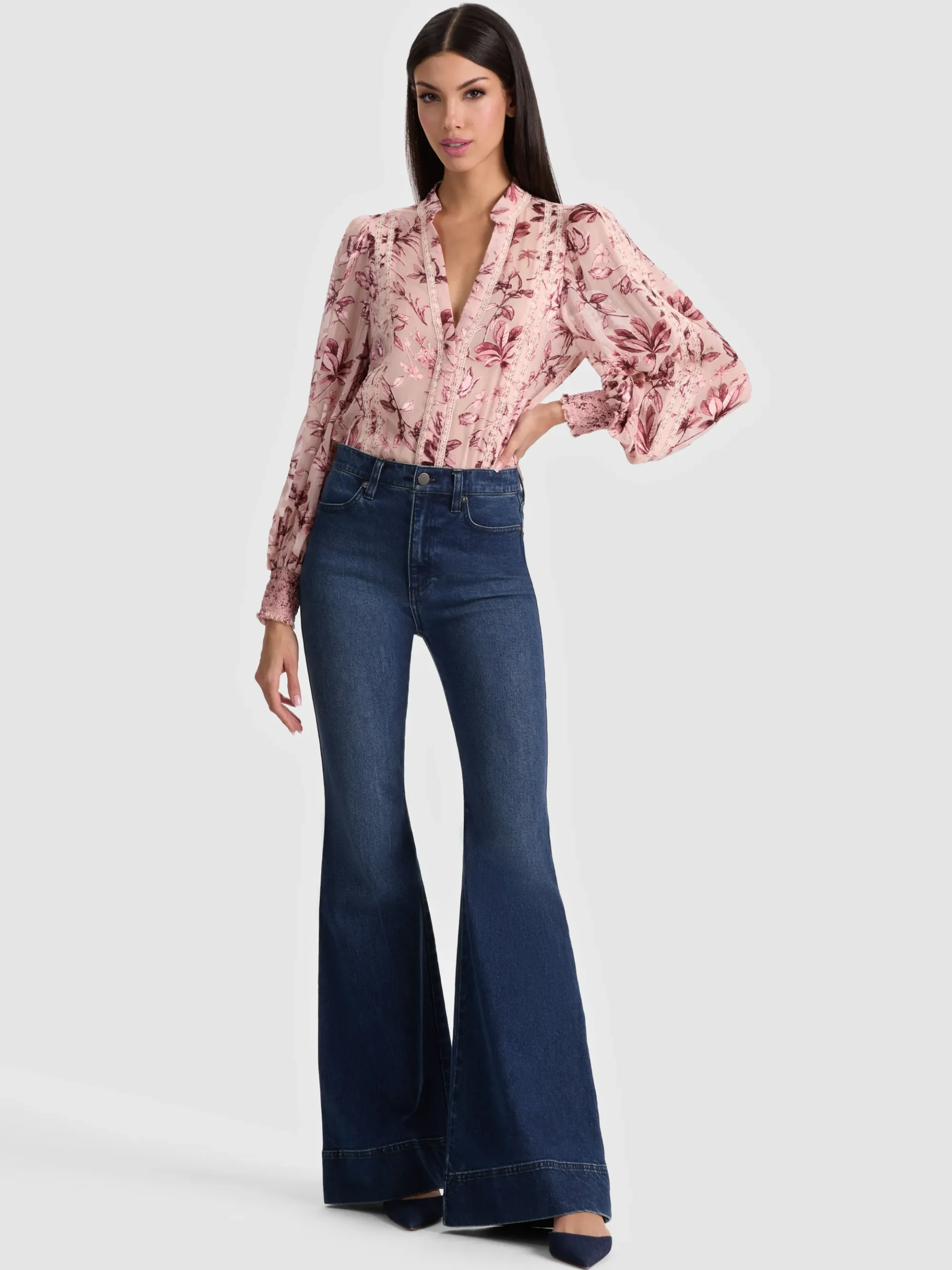 Alice and Olivia ARLETTE BLOUSE