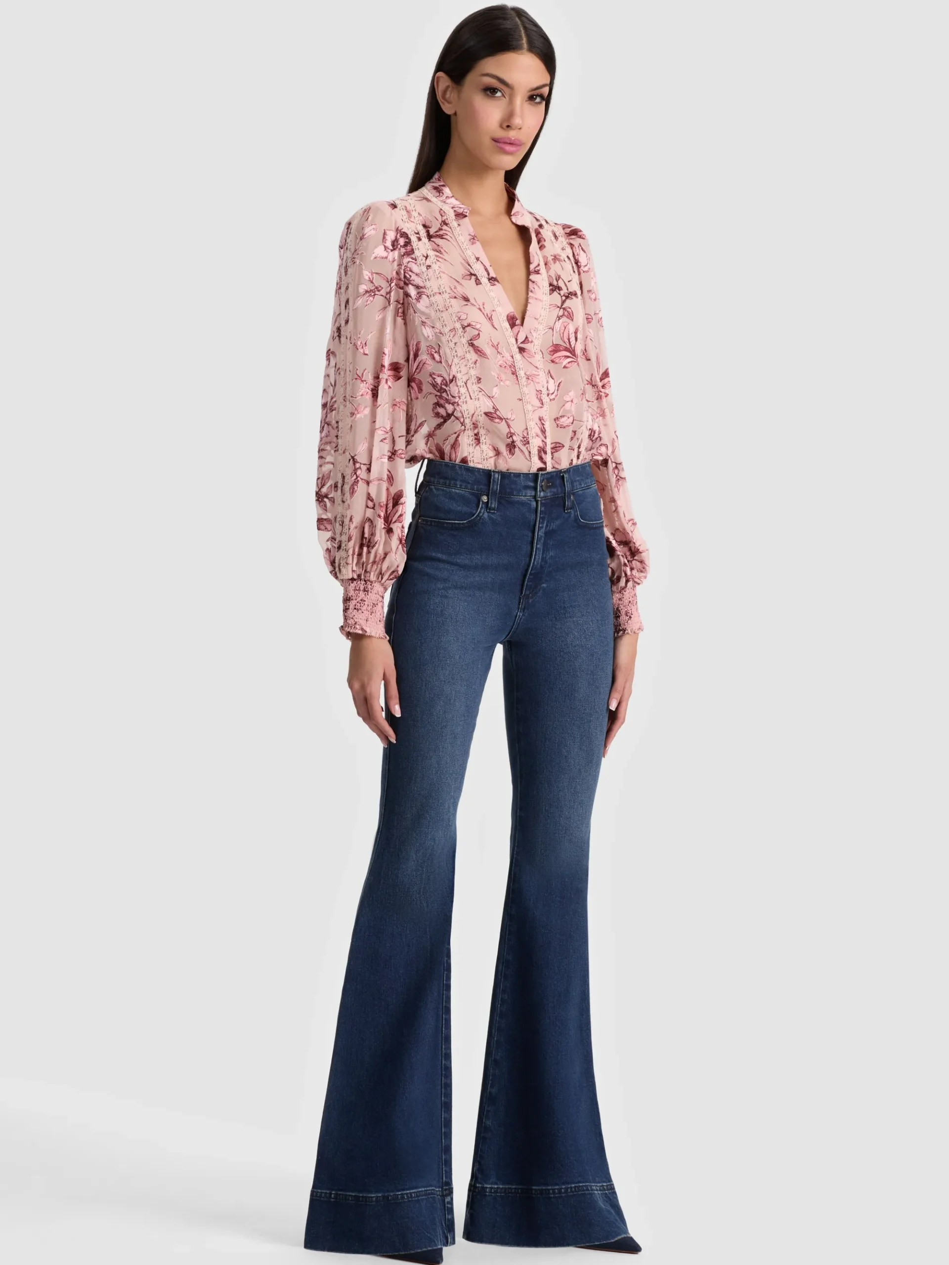 Alice and Olivia ARLETTE BLOUSE