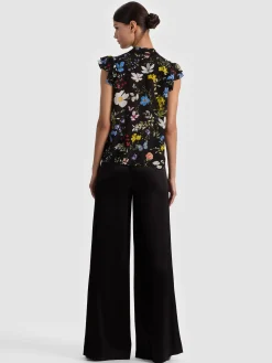 Alice and Olivia ARLETTE SILK BLOUSE