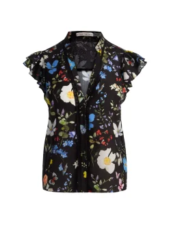 Alice and Olivia ARLETTE SILK BLOUSE