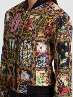 Alice and Olivia ASHER EMBELLISHED VARSITY JACKET