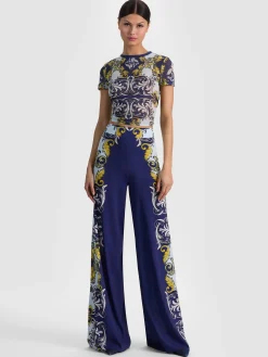 Alice and Olivia ATHENA WIDE LEG PANT
