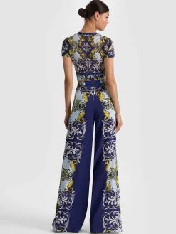 Alice and Olivia ATHENA WIDE LEG PANT