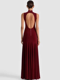 Alice and Olivia AUGUSTA OPEN BACK MAXI DRESS