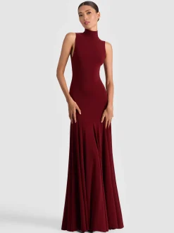 Alice and Olivia AUGUSTA OPEN BACK MAXI DRESS
