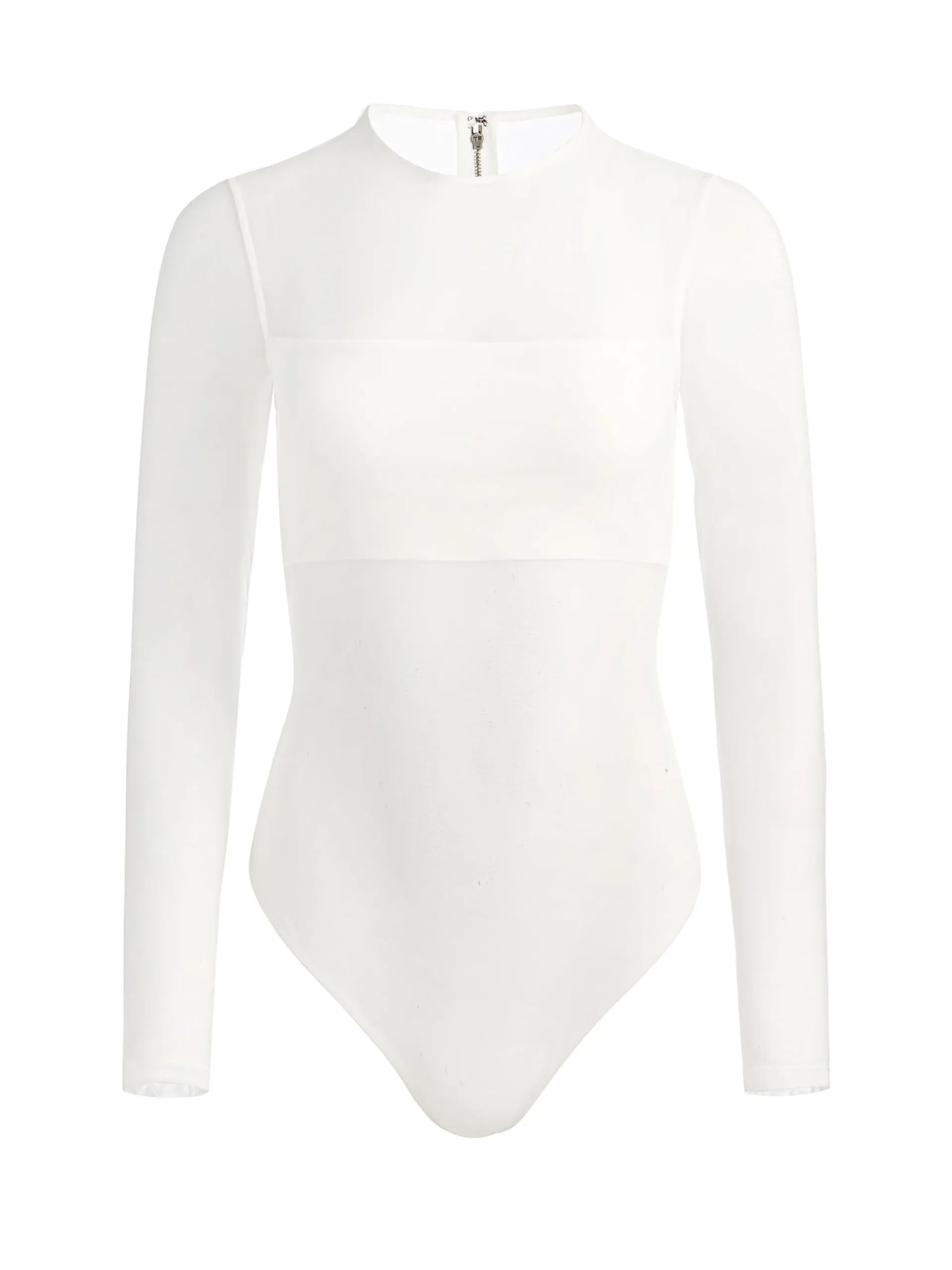 Alice and Olivia BANDEAU LONG SLEEVE BODYSUIT