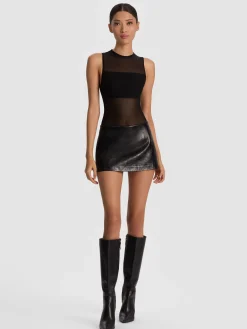 Alice and Olivia BANDEAU SLEEVELESS BODYSUIT