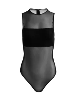Alice and Olivia BANDEAU SLEEVELESS BODYSUIT