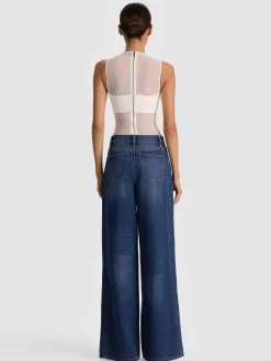 Alice and Olivia BANDEAU SLEEVELESS BODYSUIT