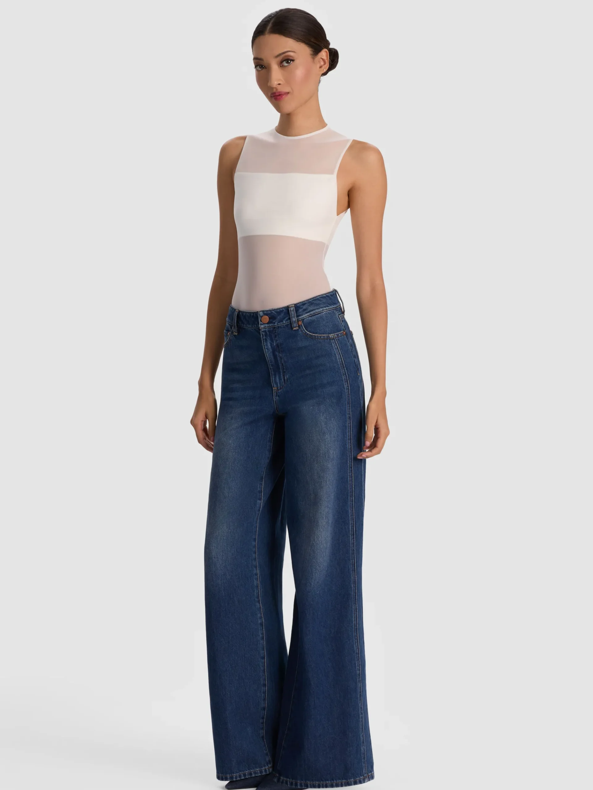 Alice and Olivia BANDEAU SLEEVELESS BODYSUIT