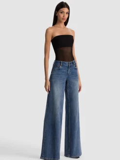 Alice and Olivia BANDEAU STRAPLESS BODYSUIT