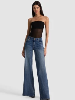 Alice and Olivia BANDEAU STRAPLESS BODYSUIT