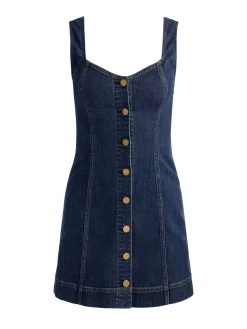 Alice and Olivia BEA DENIM MINI DRESS