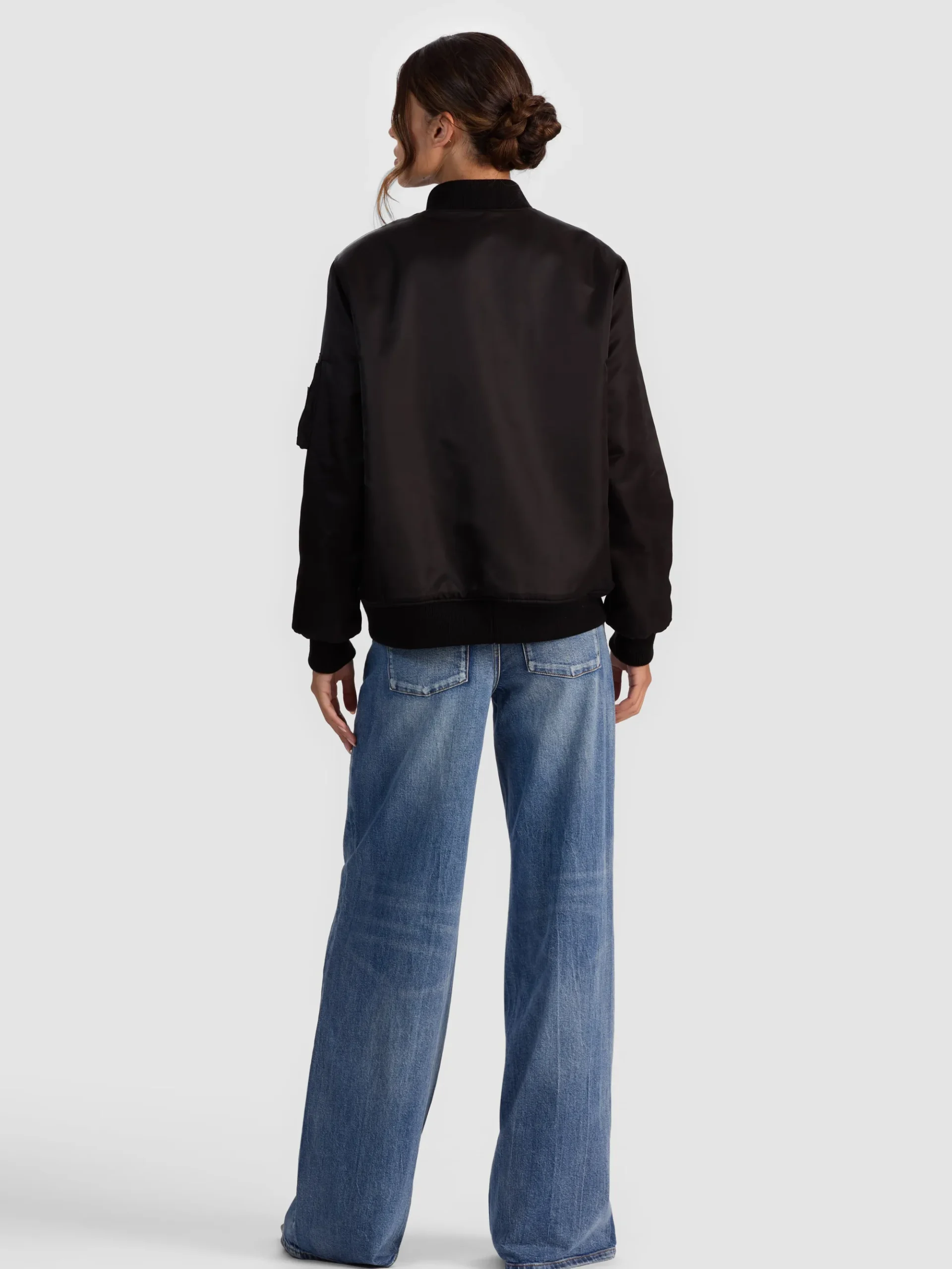 Alice and Olivia BECKY REVERSIBLE FAUX FUR BOMBER JACKET