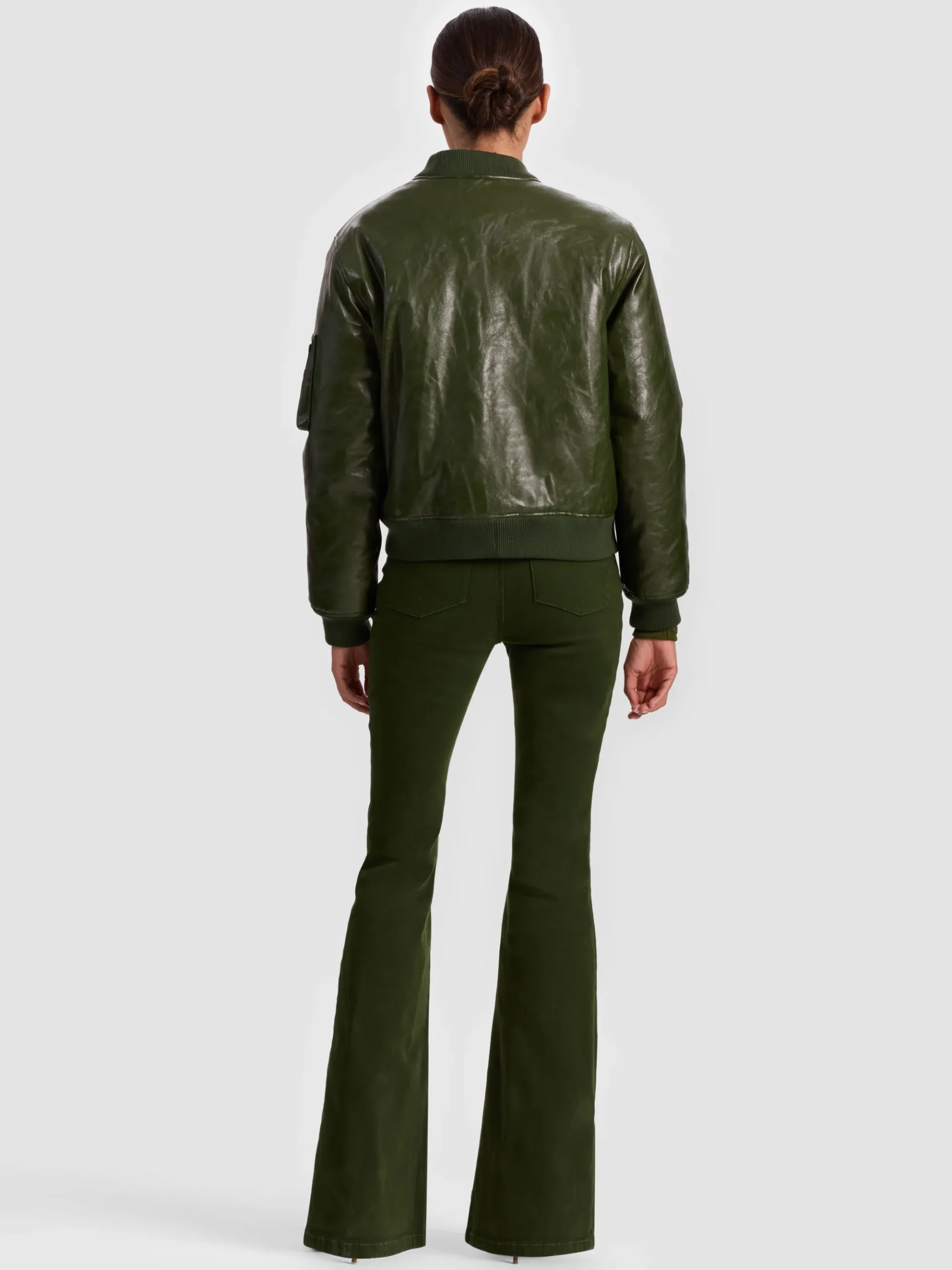 Alice and Olivia BECKY REVERSIBLE FAUX FUR BOMBER JACKET