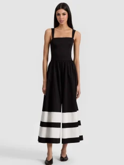 Alice and Olivia BELDEN COLORBLOCK JUMPSUIT