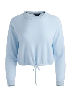 Alice and Olivia BERNETTA CROPPED CASHMERE PULLOVER