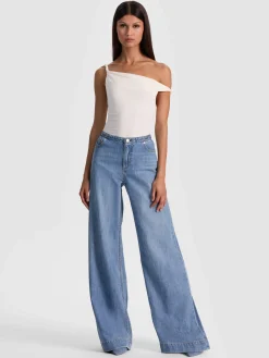 Alice and Olivia BIANCA TWISTED BODYSUIT