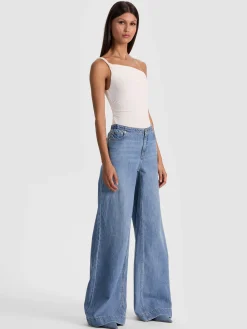 Alice and Olivia BIANCA TWISTED BODYSUIT