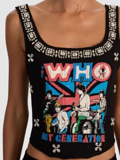 Alice and Olivia BRESLIN BAND TEE CORSET