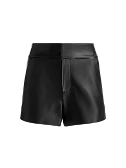 Alice and Olivia CADY LEATHER SHORT