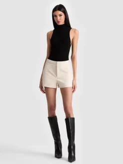 Alice and Olivia CADY LEATHER SHORT