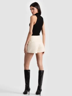 Alice and Olivia CADY LEATHER SHORT