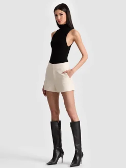 Alice and Olivia CADY LEATHER SHORT