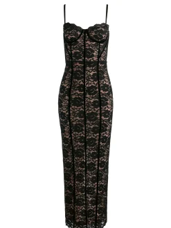 Alice and Olivia CARISSA LACE MAXI DRESS