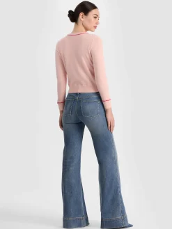 Alice and Olivia CAROLANN CASHMERE PULLOVER