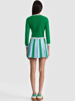 Alice and Olivia CAROLANN CASHMERE SHRUNKEN PULLOVER