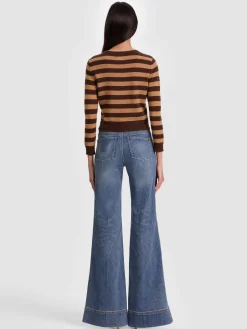 Alice and Olivia CAROLANN CASHMERE SHRUNKEN PULLOVER