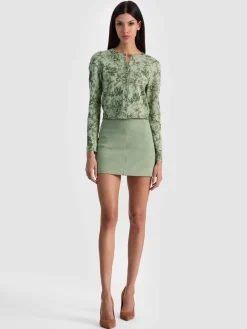 Alice and Olivia CARSON PRINTED CARDIGAN