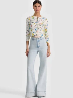 Alice and Olivia CARSON PRINTED CARDIGAN