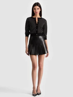 Alice and Olivia CARTER VEGAN SKIRT