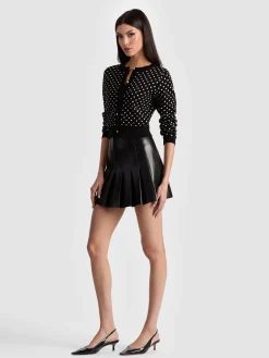 Alice and Olivia CARTER VEGAN SKIRT