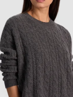 Alice and Olivia CECILIE CASHMERE CABLEKNIT PULLOVER